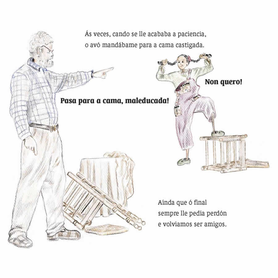 Ilustración do libro Un avó especial
